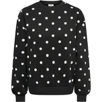 ONLY Sudadera 'JDYTENA' negro / blanco natural