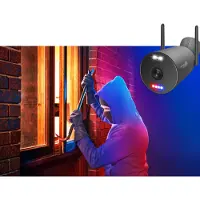 IGET HGNVK949CAM: Cámara IP WiFi 3K, compatible con el set HGNVK109104, con IP66, con micrófono y luz nocturna LED infrarroja