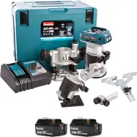 Makita Cortadora y fresadora Bldc 18v 2*5.0ah