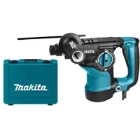 Makita Martillo perforador combinado HR 2811 F, para uso con alimentación eléctrica, 800 vatios, velocidad variable, rotación reversible (derecha/izquierda)