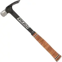 Estwing Ultra Series E19S Straight Claw Hammer EWEE19S Stacked Leather Grip, martillo de uña, 538 gramos