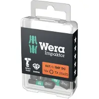 Wera inserciones de 1/4 de pulgada 25 mm