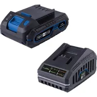 Scheppach Kit de inicio 2.0 (SBSK2.0) | Incluye batería de 20 V / 2,0 Ah y cargador de 2,4 A / 65 W | Serie IXES de 20 voltios de