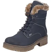 Rieker Botines con cordones azul noche