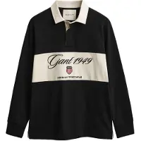 Gant Blocked Heavy Rugger Black Talla: XXL | Manga Larga Outlet | Hombre | Negro