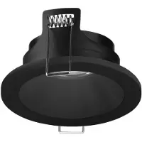 Forlight Ter: Foco empotrable de techo de 90 mm de diámetro, para bombilla GU10, en color negro