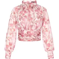 Faina Blusa rosa / blanco