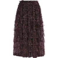 Faina Falda gris / borgoña / negro