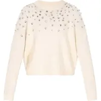 Faina Jersey blanco lana