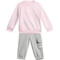 Adidas Chándal 'Essentials' gris moteado / rosa / blanco