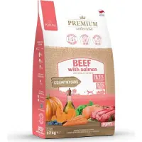 Pokusa Premium Selection, alimento seco para cachorros, sabor a ternera con salmón - 12 kg