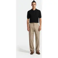 AllSaints Rowan Ss Polo Washed Black Talla: M | Polos Outlet | Hombre | Negro