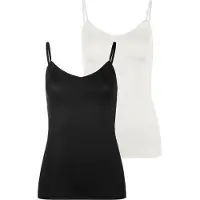 LASCANA Top negro / blanco