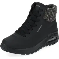 SKECHERS Botas 'Winterstiefel Damen 167988 BLK Kunststoff (Synthetik) in schwarz' negro
