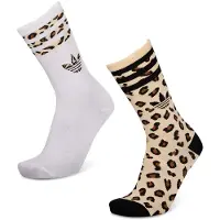 Adidas Calcetines Leopard Crew Socks 2 Pairs mujer - Multicolor - L