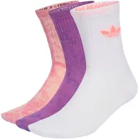 Adidas Calcetines Tie Dye Crew Socks 3 Pairs mujer - Rosa - M