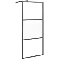 Syfax Mampara de ducha vidrio ESG semiesmerilado 90x195 cm