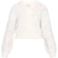 IZIA Cárdigan turquesa / naranja / rosa / offwhite
