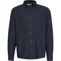 !Solid Camisa 'Pete' azul oscuro