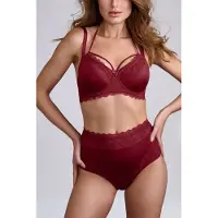 Marlies Dekkers Carita Cabernet Red And Lace Balcony Bra Talla: 70D | Brasieres Outlet | Mujer | Rojo