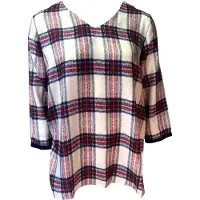 Mucho Gusto Blouse Auckland 001 Blue/red/beige Talla: M | Manga Larga Outlet | Mujer | Azul