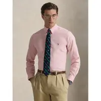 Ralph Lauren Camisa azul / marrón / rosa / blanco