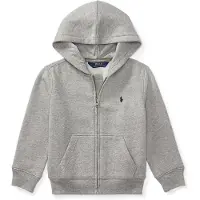 Ralph Lauren para niño. 322547626002 Sudadera de felpa con capucha gris (1.5años= 88/93), Casual, Algodón, moda infantil, Polo Ralph La
