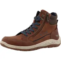 Mustang Botas con cordones 'Benedetto' marrón / marrón oscuro