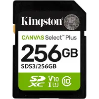 Kingston Tarjeta De Memoria 256gb Sdxc Canvas Select Plus Gen3 150 Mb/s C10 Uhs-i U1 V10