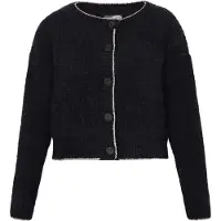 Dreimaster Cárdigan negro / plata