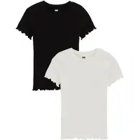 We fashion Camiseta negro / blanco
