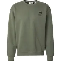 Scotch & Soda Graphic Crew Olive/khaki Talla: S | Jerséis Outlet | Hombre | Verde