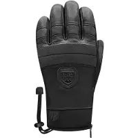 Racer - Guantes de esquí - 90 Leather 3 Black Black de Cuero - Talla M - Negro