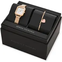 Giorgio Armani Reloj analógico 'LEILA' oro rosa / blanco