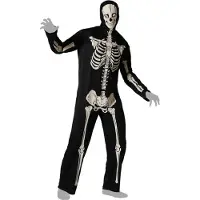 Atosa Disfraz De Hombre Glow In The Dark Skeleton