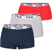 FILA Calzoncillo boxer marino / gris / rojo sangre / blanco