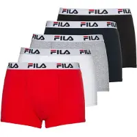 FILA Calzoncillo boxer gris moteado / rojo / negro / blanco