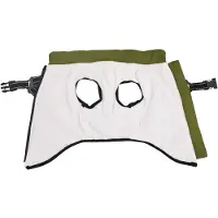 vidaXL Mantel para perros, color verde oliva, tamaño L, confeccionado en forro polar y poliéster