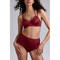 Marlies Dekkers Carita Cabernet Red And Lace Balcony Bra Talla: 70C | Brasieres Outlet | Mujer | Rojo