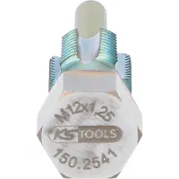 Ks Tools Herramienta de roscado con pasador guía para sensores de temperatura, M12x1,25