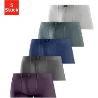 H.I.S. Calzoncillo boxer azul oscuro / gris claro / gris oscuro / verde hierba / lila oscuro
