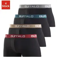 Buffalo Calzoncillo boxer gris / petróleo / rojo oscuro / negro