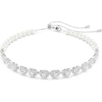 Swarovski Cadena 'Ariana Grande' plata / transparente