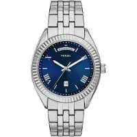 Fossil Reloj analógico 'Campbell' navy / plata / blanco