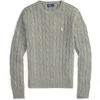 Ralph Lauren para mujer. 211971795001 Jersey de nudos gris (L), Casual, Algodón, outlet 2026.