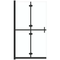 Syfax Mampara de ducha plegable vidrio ESG transparente 110x190 cm