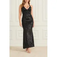 Guess Marciano By Milana Sequin Gown Jet Black Talla: 38 | Vestidos Maxi Outlet | Mujer | Negro