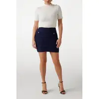 Guess Marciano By Amelia A Shape Skirt Nocturnal Navy Talla: XXS | Mini Faldas Outlet | Mujer | Azul