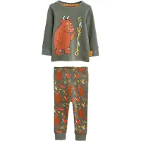 Next Pijama marrón castaño / amarillo oscuro / gris oscuro