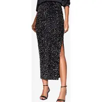 Lipsy Falda negro / plata
